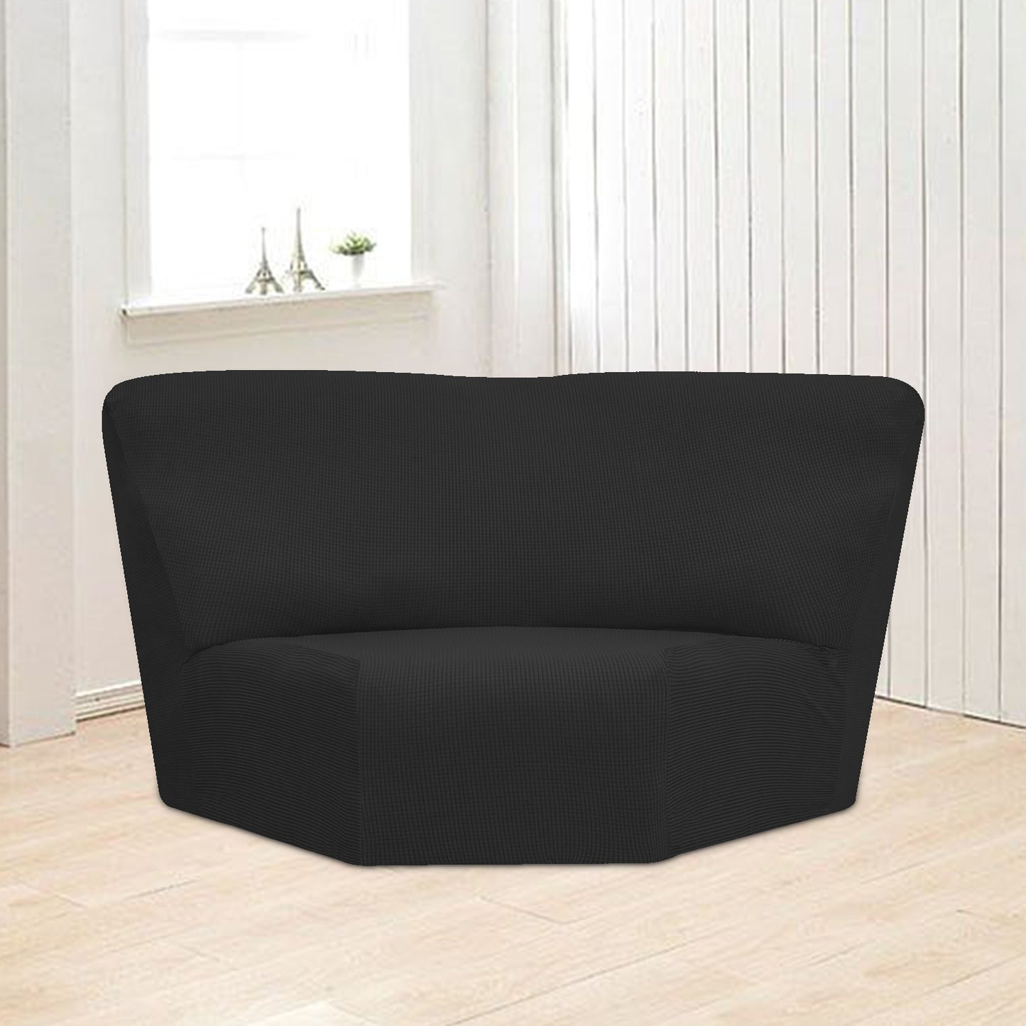 Black slip Covers in Jacquard fabric for Standard Reclining Sofas Couches Lounges Chairs