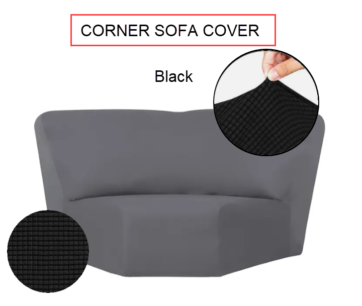 Black slip Covers in Jacquard fabric for Standard Reclining Sofas Couches Lounges Chairs