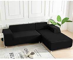 0 Black Velvet Cover for Standard and Reclining Sofas Couches Lounges Chairs