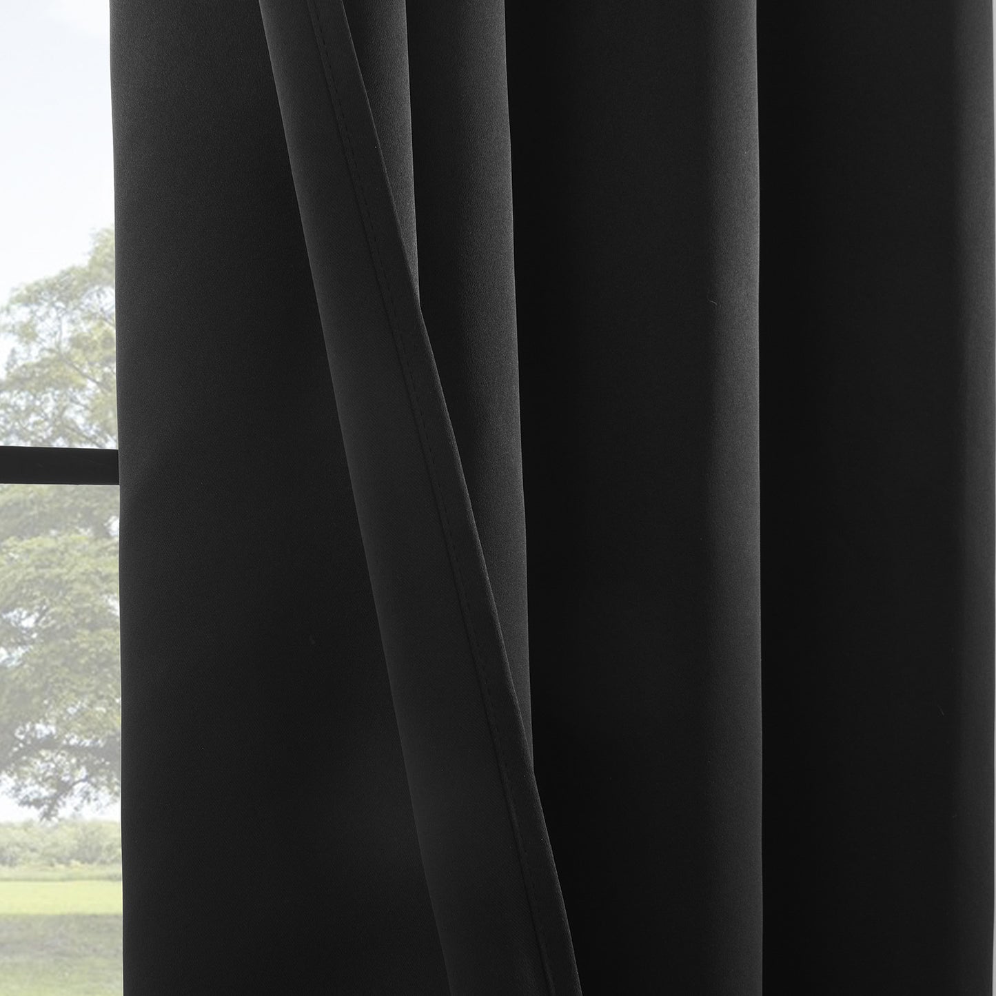 All-Satin 100% Blockout Sunblock Eyelet Curtains