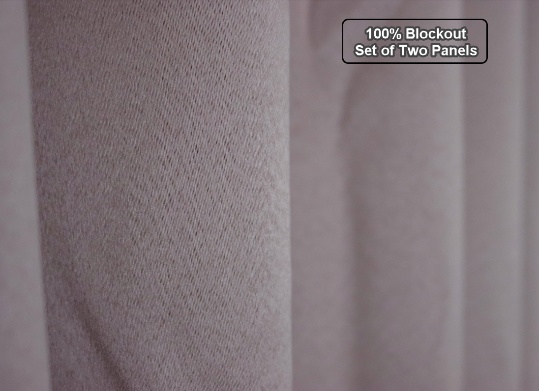 BlushPink 100% Sunblock Curtains- Thick Velvety Satin finish- Lined Fabric - Trendy Home Decors and Furnishings