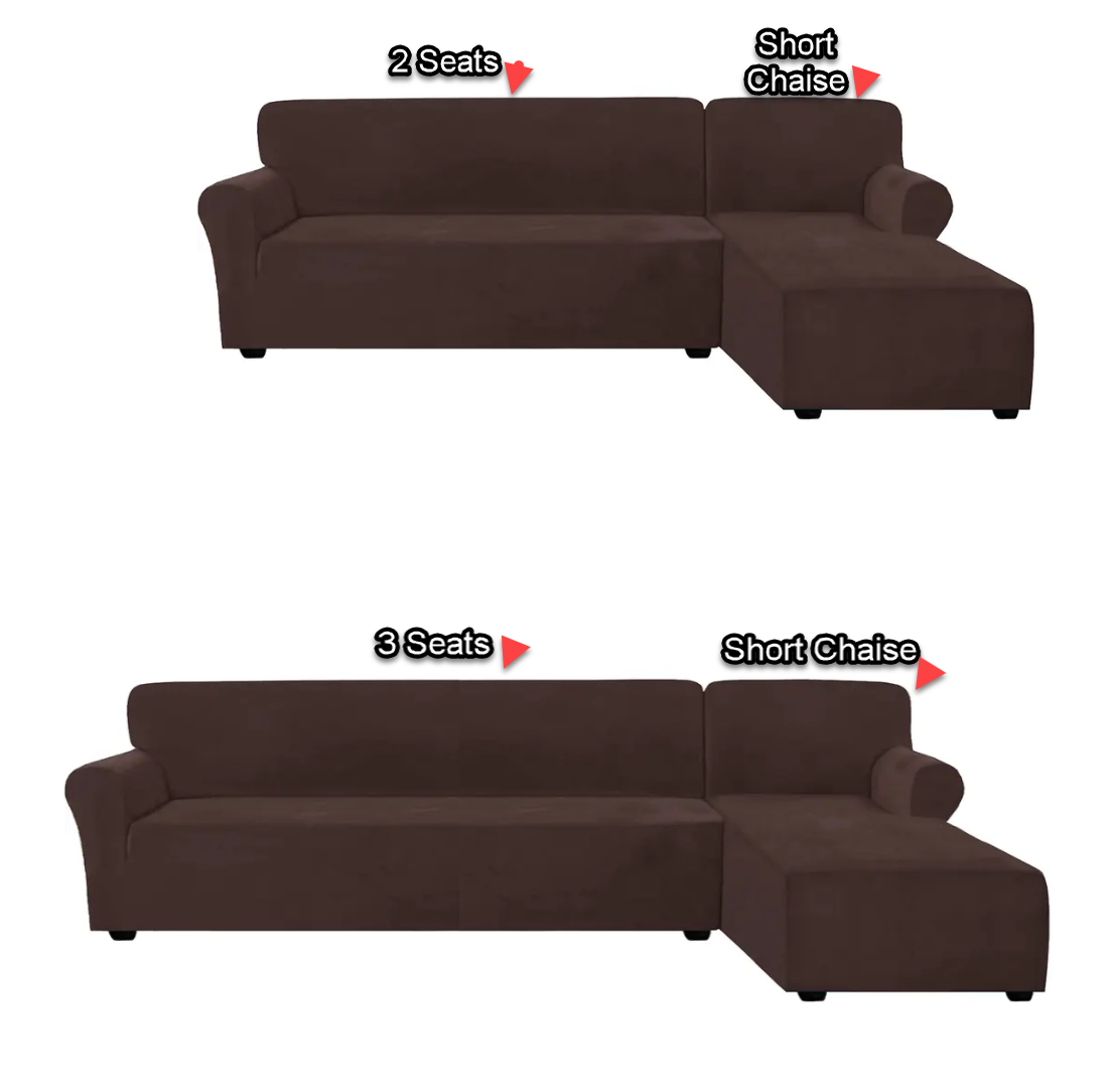 DarkBrown-Recliner Sofa Chair Slipcovers - Jacquard fabric