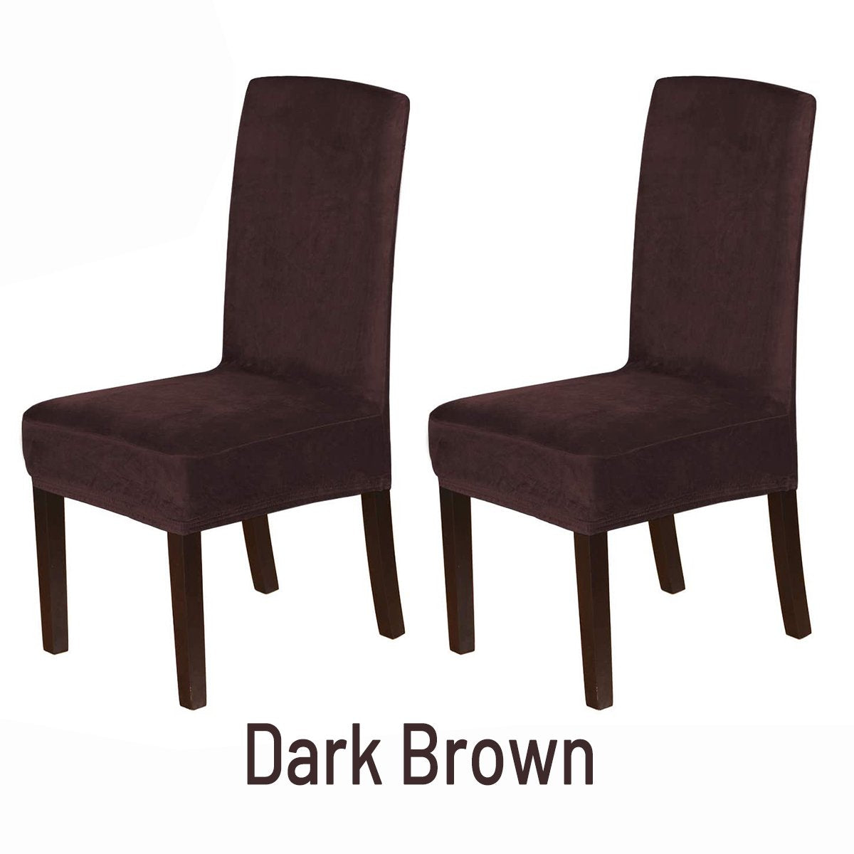 Chocolate best sale chair covers