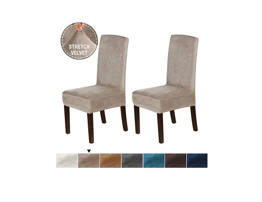 Dining Chair Covers - Velvet Fabric