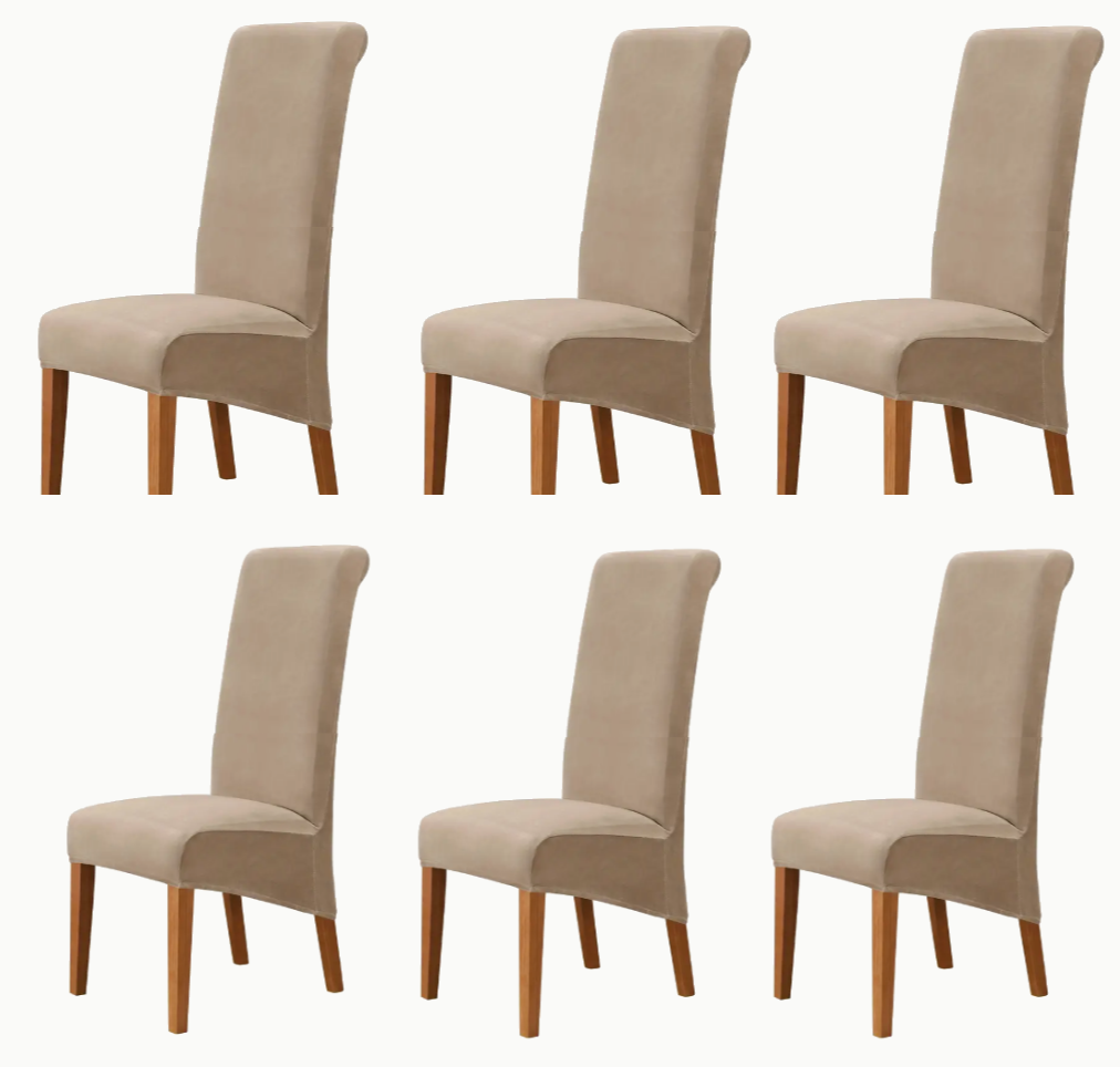 Dining Chair Covers - Velvet Fabric