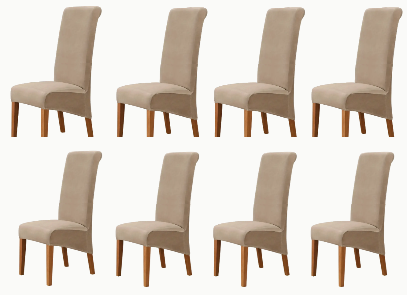 Dining Chair Covers - Velvet Fabric