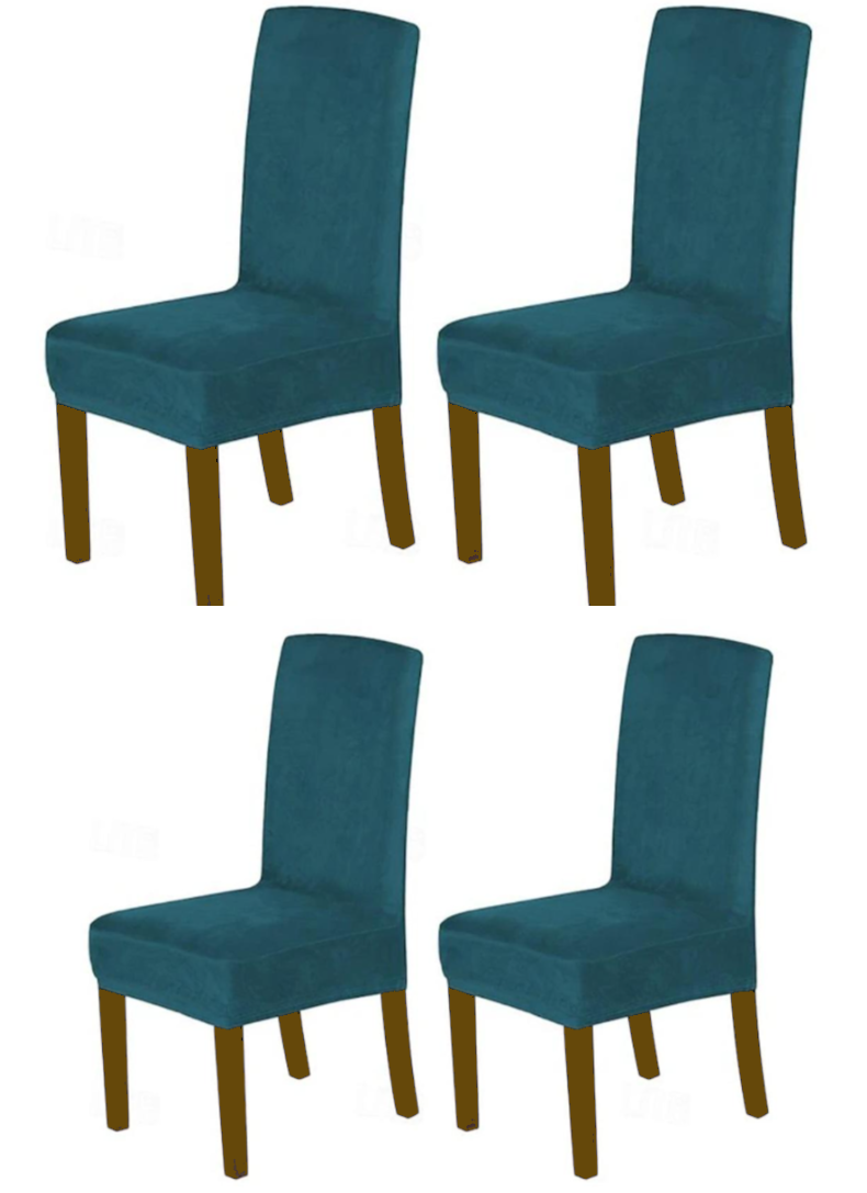 Dining Chair Covers - Velvet Fabric