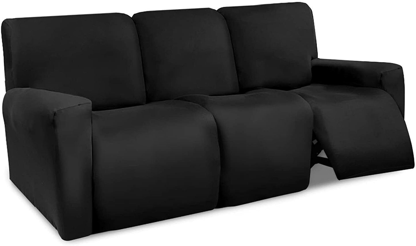 0 Black Velvet Cover for Standard and Reclining Sofas Couches Lounges Chairs - Trendy Home Decors and Furnishings