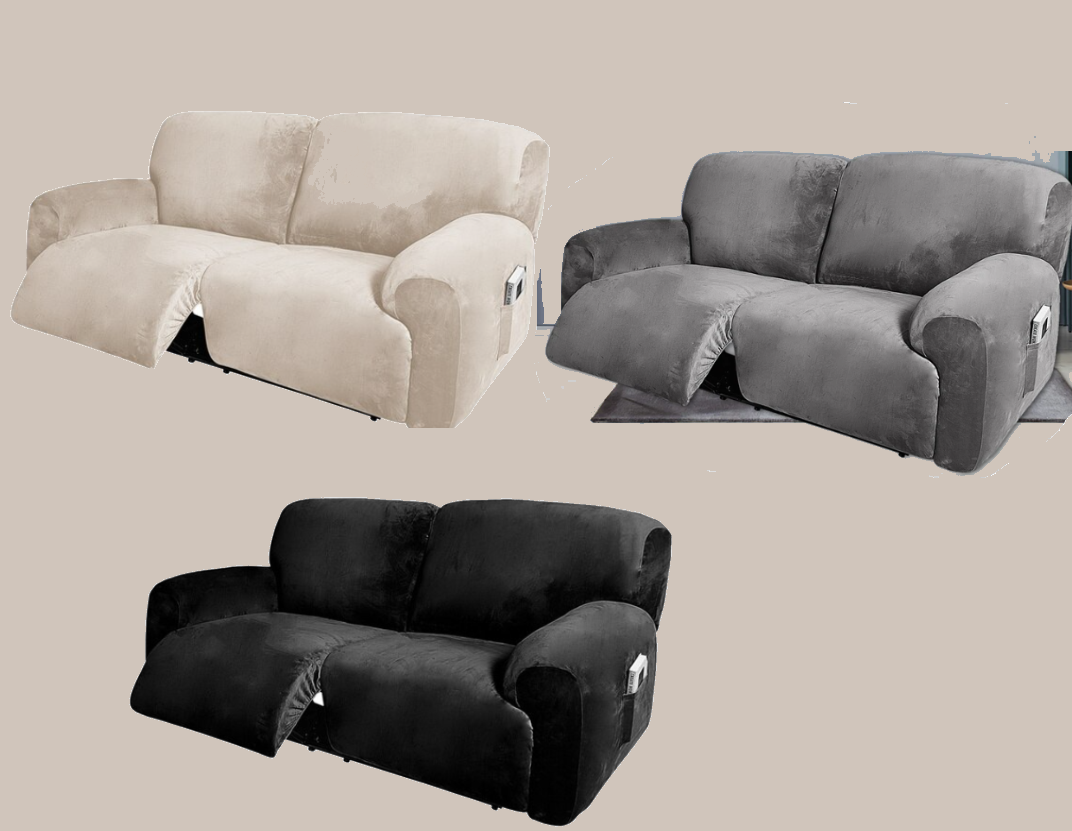 00000-Large-Wide2seat Recliner covers in thick Velvet Fabric suits 2.5seater big Recliner - Trendy Home Decors and Furnishings