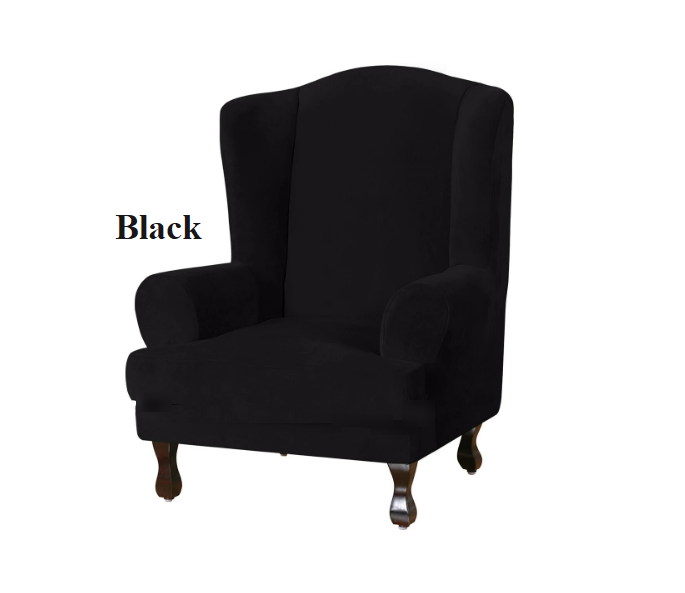 0 Black Velvet Cover for Standard and Reclining Sofas Couches Lounges Chairs - Trendy Home Decors and Furnishings