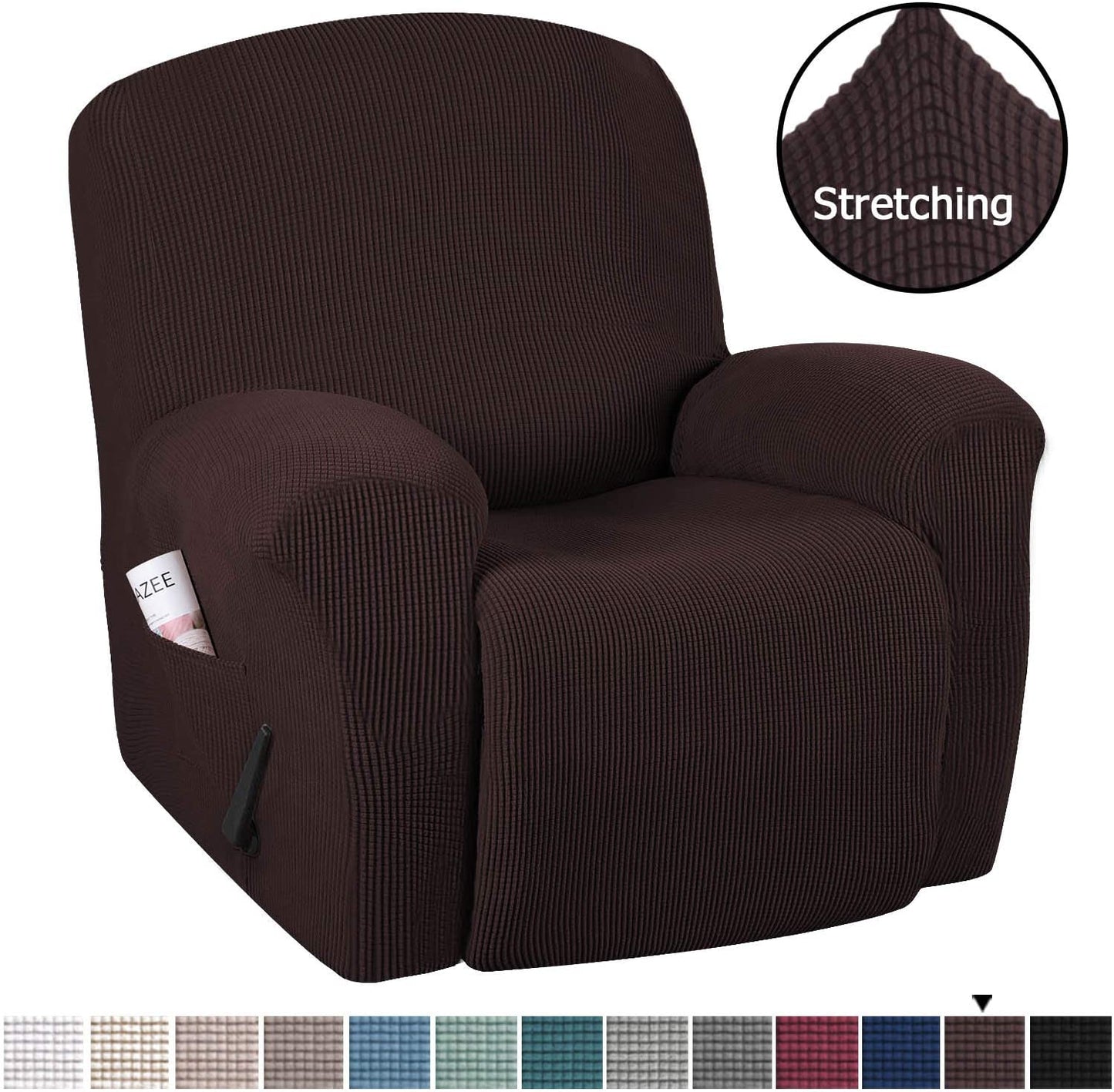 Recliner Chair Covers - Jacquard Fabric - Furniture Protector Washable Slip Cover - Trendy Home Decors and Furnishings