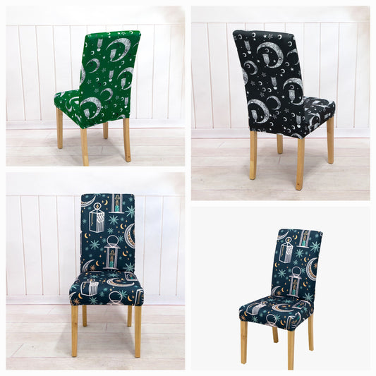 Unique patterns Lycra- Dining Chair covers for standard chair sizes - Trendy Home Decors and Furnishings