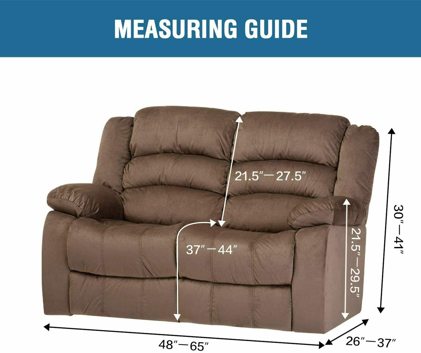 DarkBrown-Recliner 1/2/3 Seater Sofa Covers Slipcover Elastic Stretch Protector Couch Non-floral - Trendy Home Decors and Furnishings