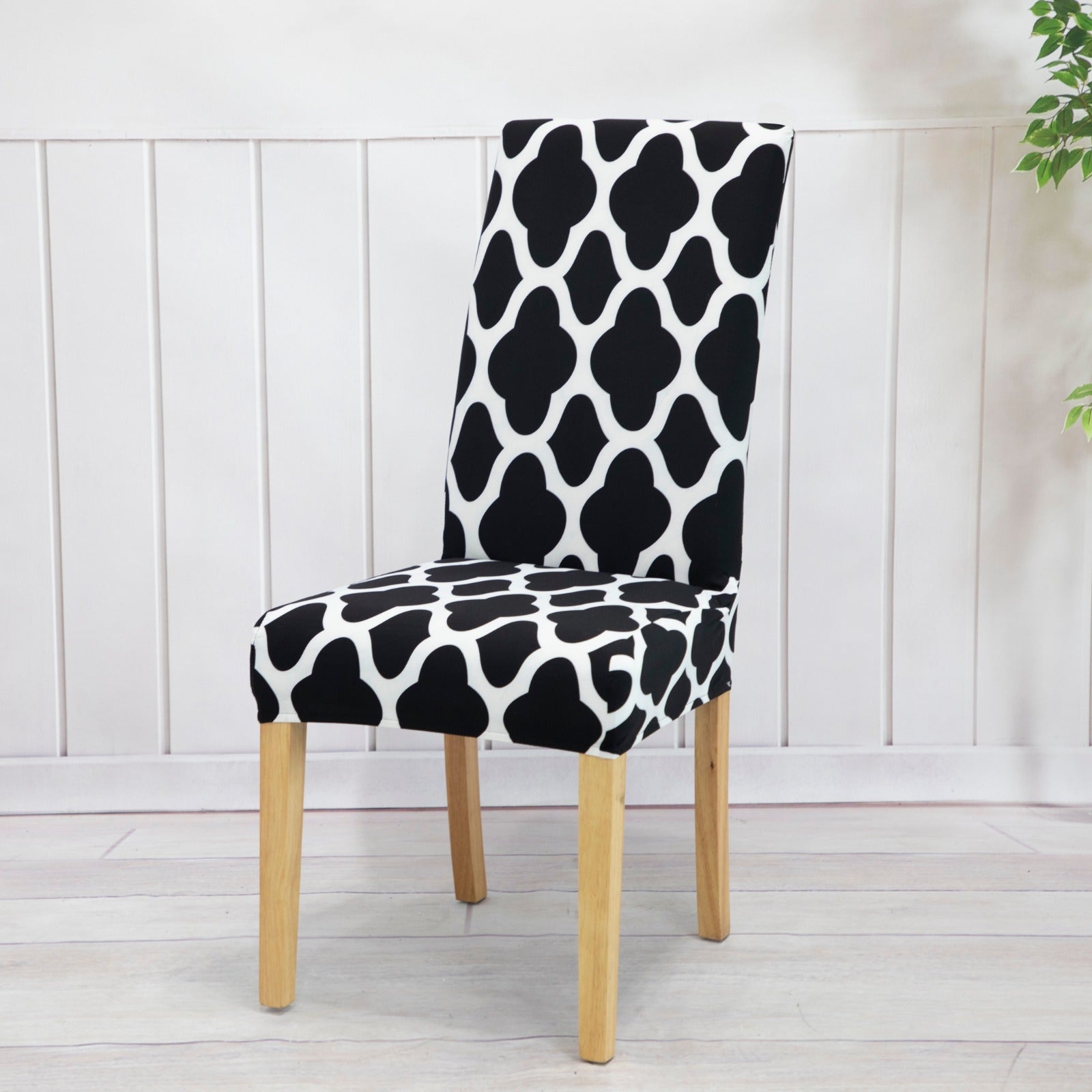 00 Unique Geometric patterns Lycra Dining Chair covers for