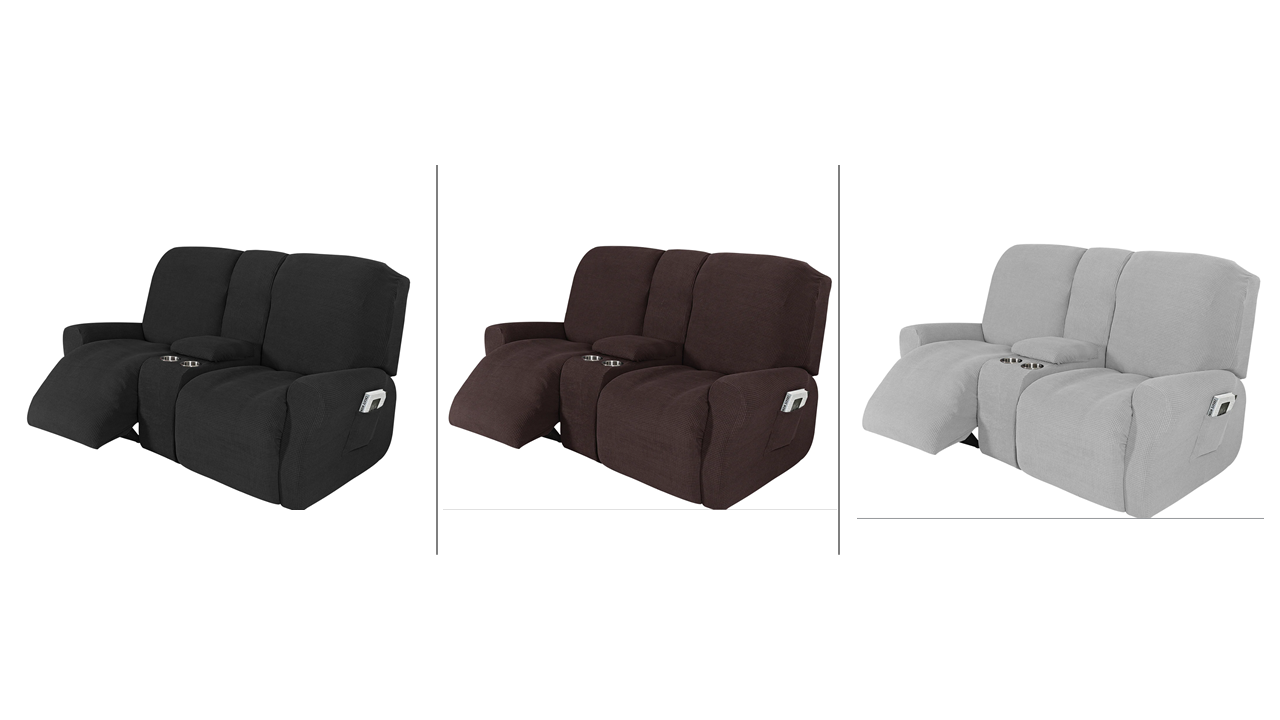 4- Recliner Sofa Covers for 1seat, 2seat and 3 seat recliner sofas and with console - Trendy Home Decors and Furnishings