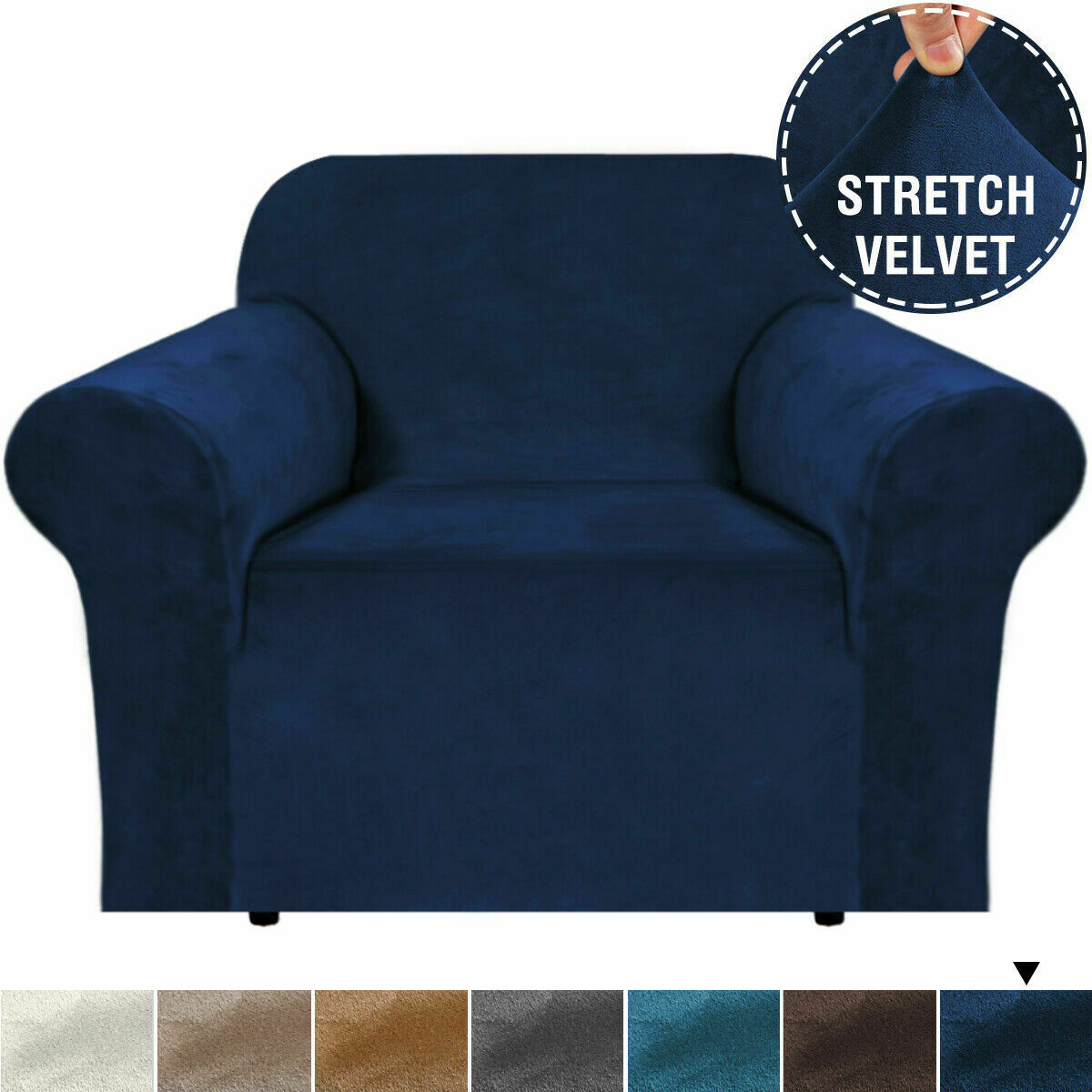 Velvet-Stretch Covers for Standard Sofas - Trendy Home Decors and Furnishings