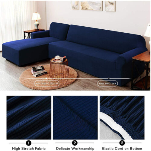 LShape Sofa Cover2-Pieces for Right Or Left Chaise with 2or3 Seat Sectional - Trendy Home Decors and Furnishings