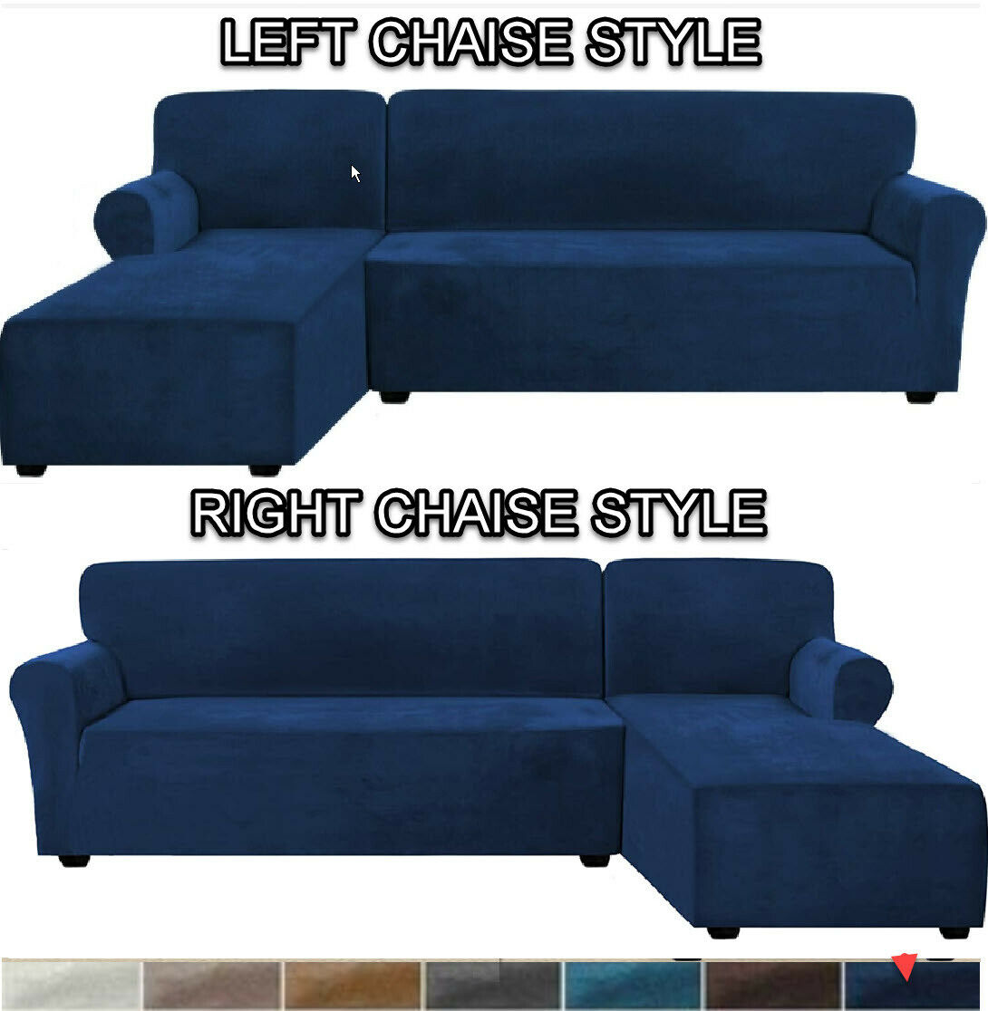 LShape Sofa Cover2-Pieces for Right Or Left Chaise with 2or3 Seat Sectional - Trendy Home Decors and Furnishings