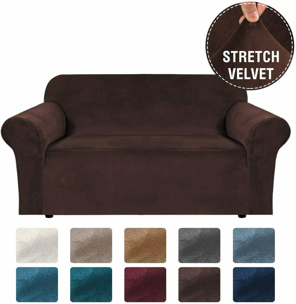 Velvet-Stretch Covers for Standard Sofas - Trendy Home Decors and Furnishings