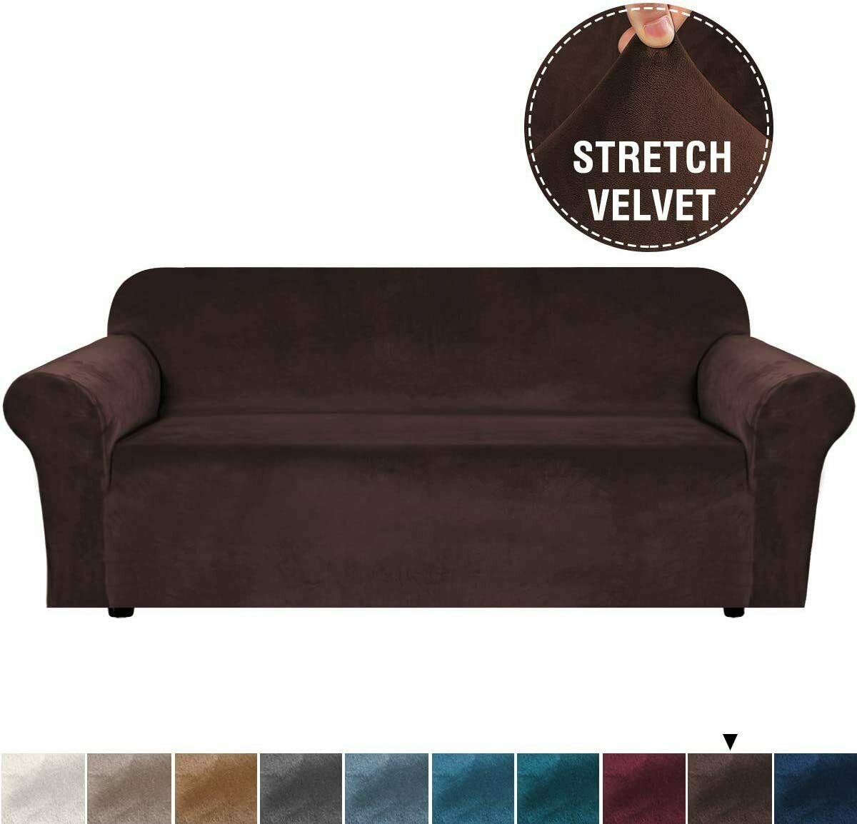 Velvet-Stretch Covers for Standard Sofas - Trendy Home Decors and Furnishings