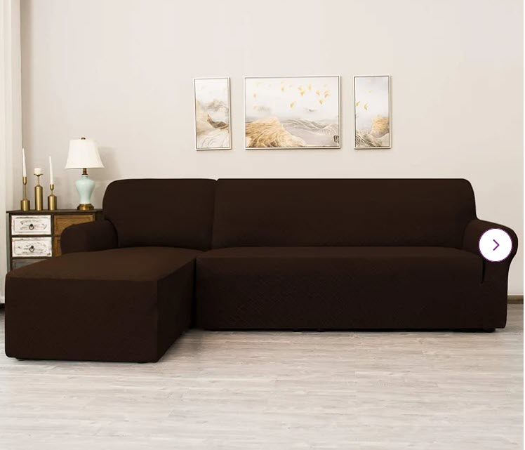 LShape Sofa Cover2-Pieces for Right Or Left Chaise with 2or3 Seat Sectional - Trendy Home Decors and Furnishings