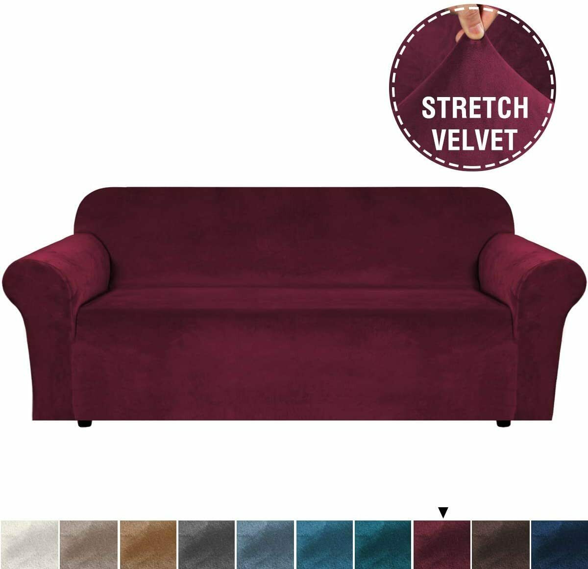 Velvet-Stretch Covers for Standard Sofas - Trendy Home Decors and Furnishings