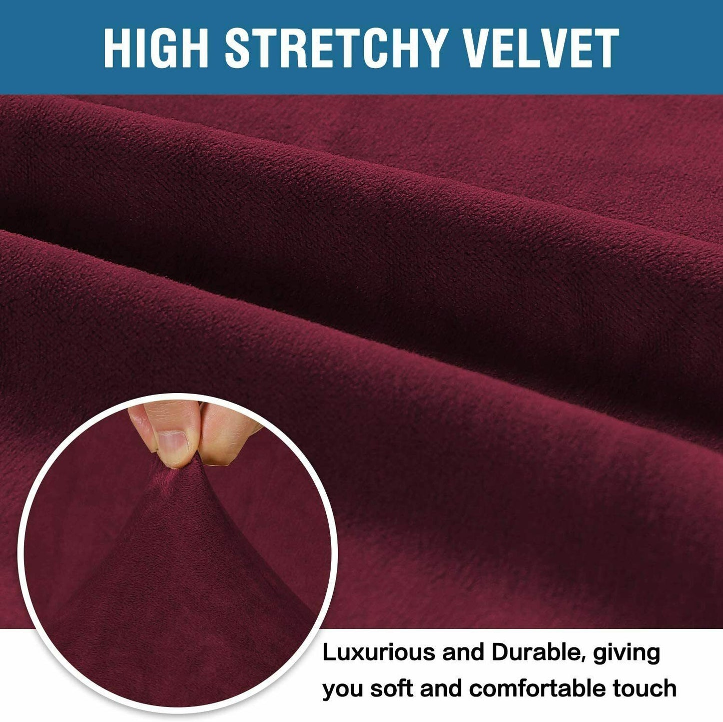 Velvet-Stretch Covers for Standard Sofas - Trendy Home Decors and Furnishings