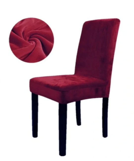 Velvet Fabric - Dining Chair Covers in Grey, Black, Taupe, TealGreen, NavyBlue, Burgundy - Trendy Home Decors and Furnishings