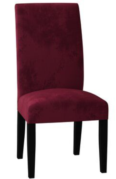 Velvet Fabric - Dining Chair Covers in Grey, Black, Taupe, TealGreen, NavyBlue, Burgundy - Trendy Home Decors and Furnishings