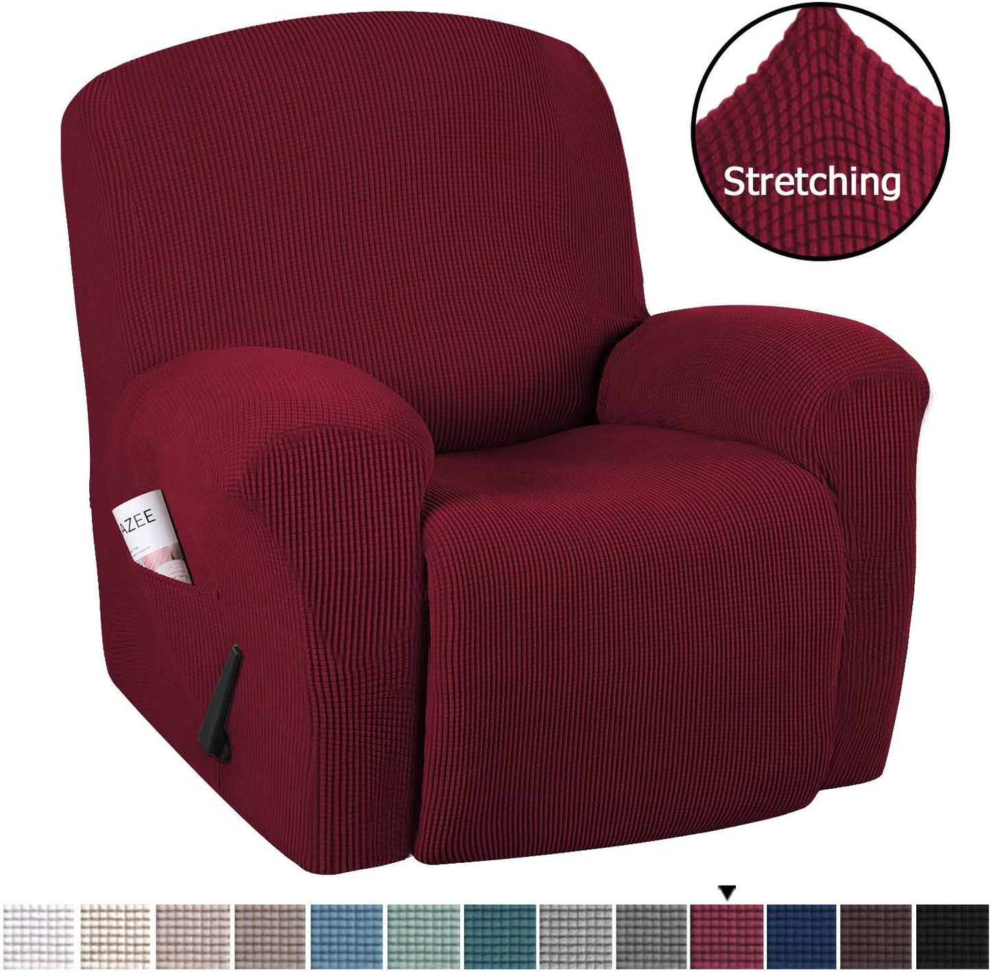 Recliner Chair Covers - Jacquard Fabric - Furniture Protector Washable Slip Cover - Trendy Home Decors and Furnishings