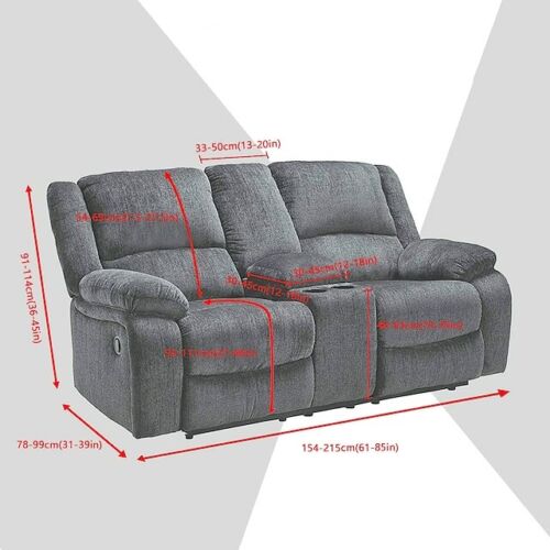 DarkGrey Velvet Cover for Standard and Reclining Sofas Couches Lounges Dining Chair - Trendy Home Decors and Furnishings