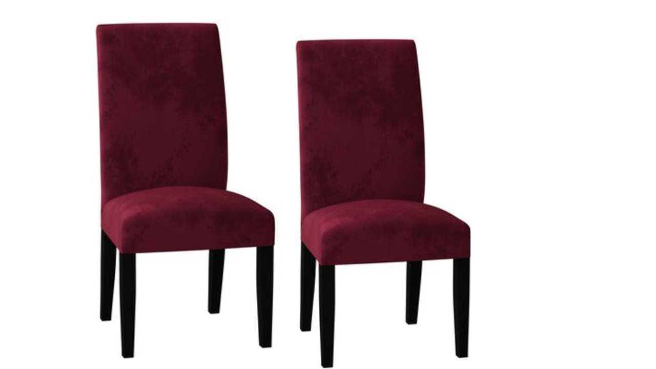 Velvet Fabric - Dining Chair Covers in Grey, Black, Taupe, TealGreen, NavyBlue, Burgundy - Trendy Home Decors and Furnishings