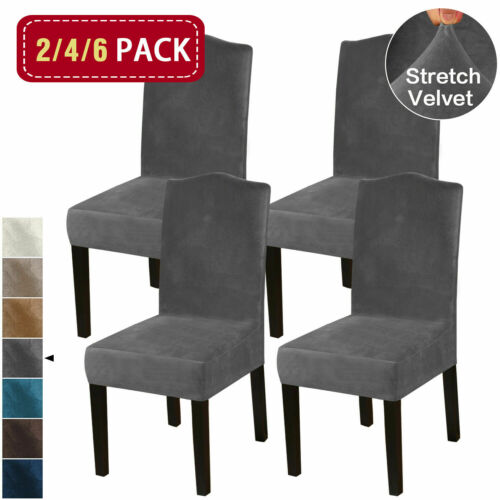 DarkGrey Velvet Cover for Standard and Reclining Sofas Couches Lounges Dining Chair - Trendy Home Decors and Furnishings