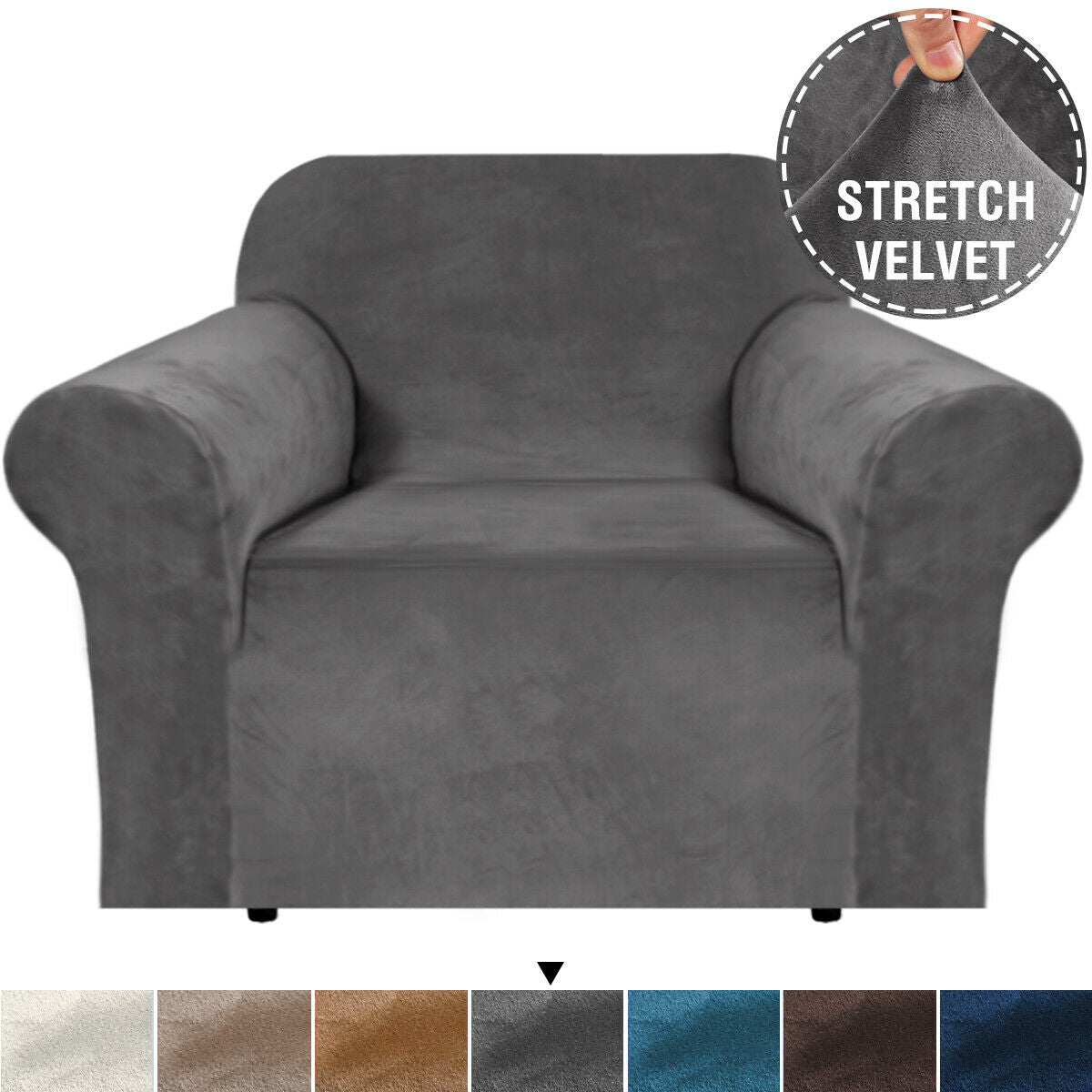 Velvet-Stretch Covers for Standard Sofas - Trendy Home Decors and Furnishings