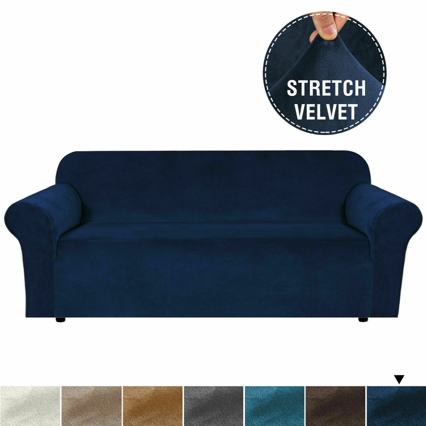 Velvet-Stretch Covers for Standard Sofas - Trendy Home Decors and Furnishings