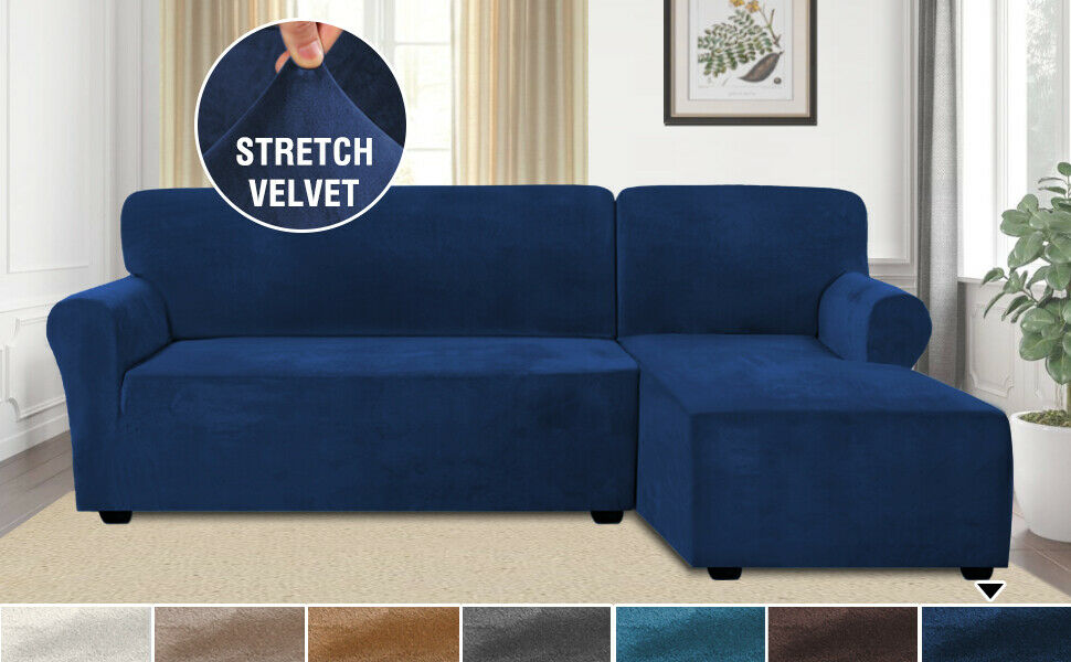 LShape Sofa Cover2-Pieces for Right Or Left Chaise with 2or3 Seat Sectional - Trendy Home Decors and Furnishings