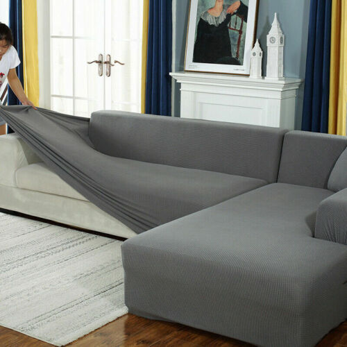 LShape Sofa Cover2-Pieces for Right Or Left Chaise with 2or3 Seat Sectional - Trendy Home Decors and Furnishings