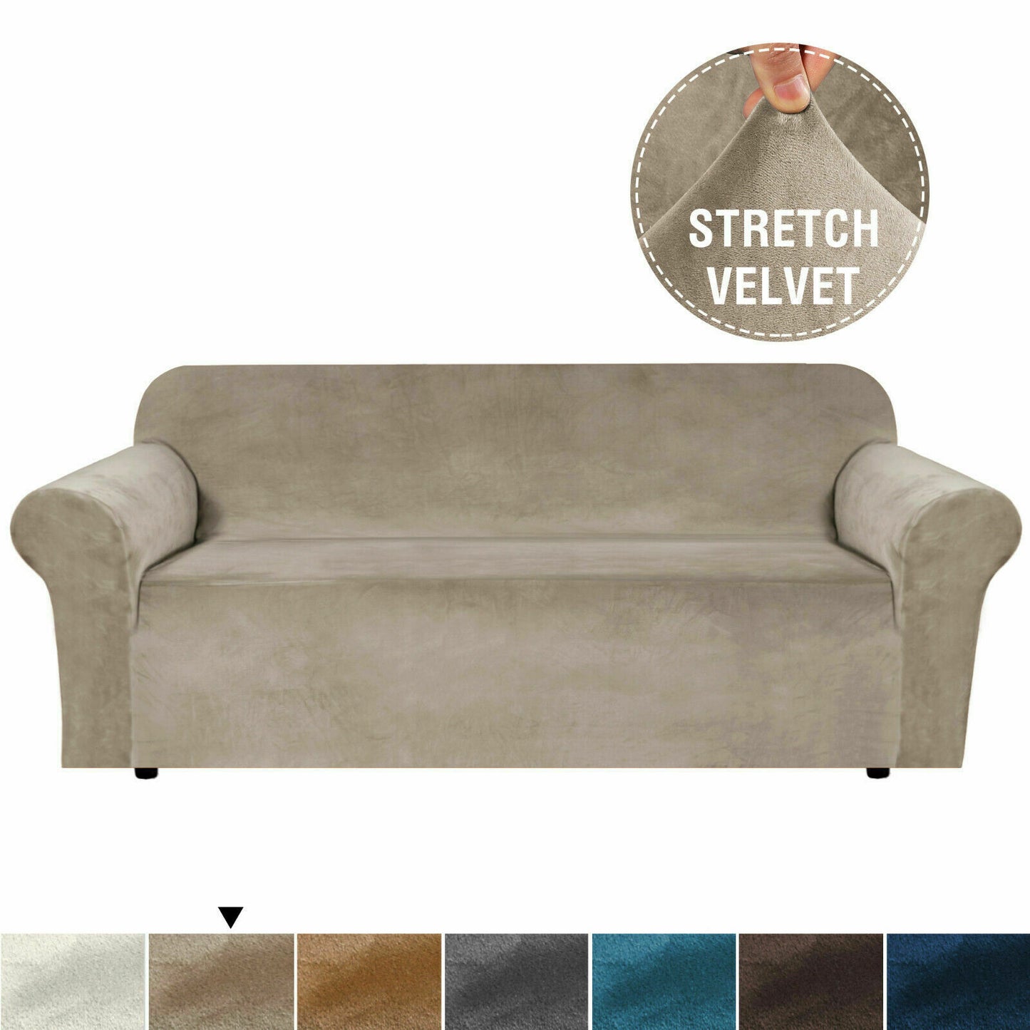 Velvet-Stretch Covers for Standard Sofas - Trendy Home Decors and Furnishings