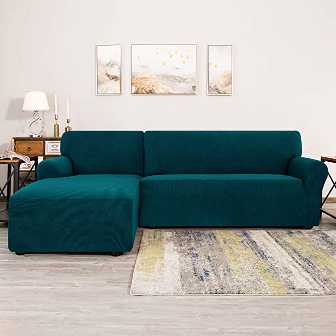 LShape Sofa Cover2-Pieces for Right Or Left Chaise with 2or3 Seat Sectional - Trendy Home Decors and Furnishings