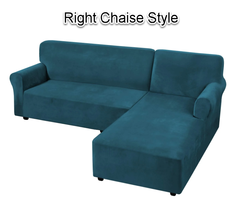 LShape Sofa Cover2-Pieces for Right Or Left Chaise with 2or3 Seat Sectional - Trendy Home Decors and Furnishings