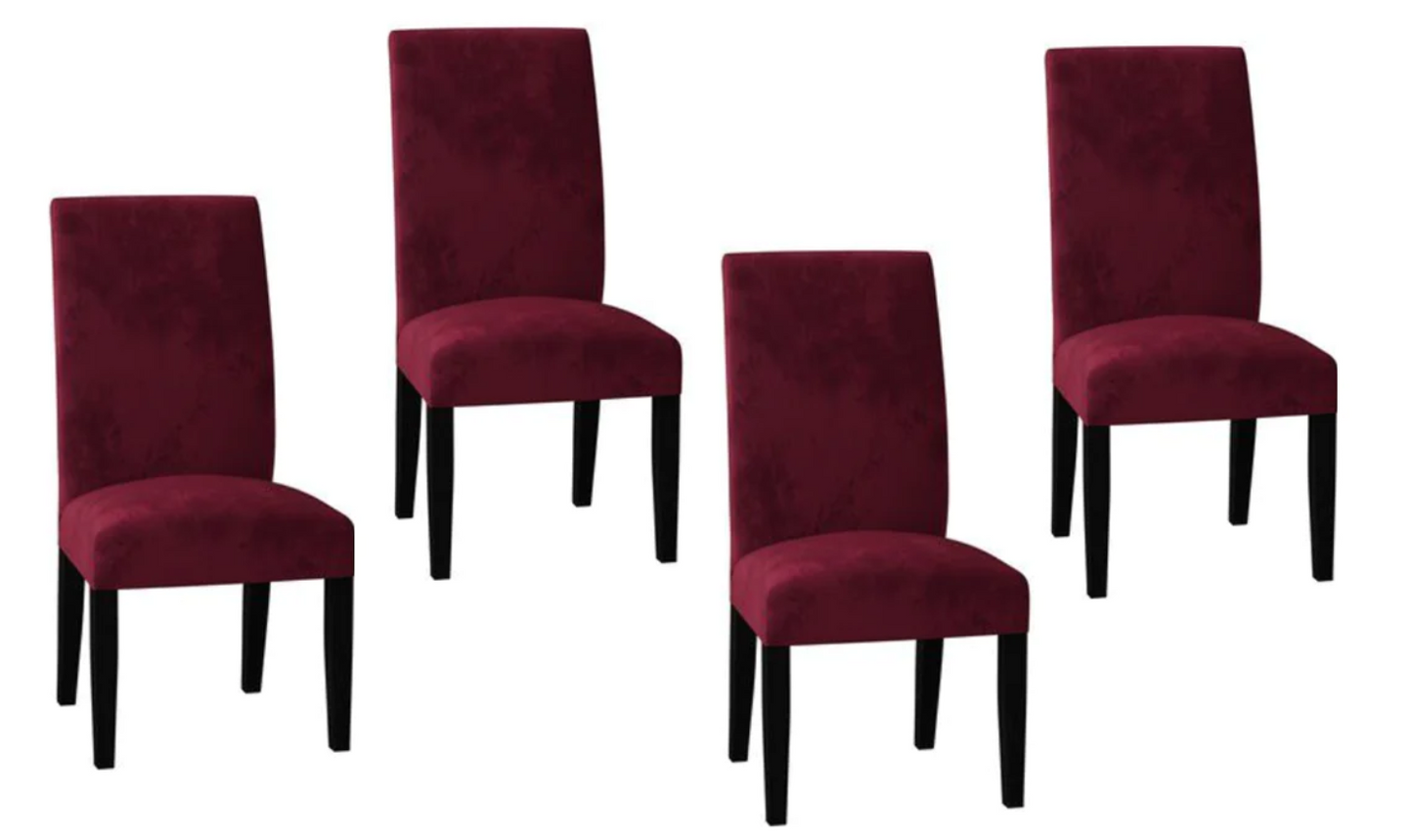 Burgundy Velvet Cover for Standard and Reclining Sofas Couches Lounges - Trendy Home Decors and Furnishings