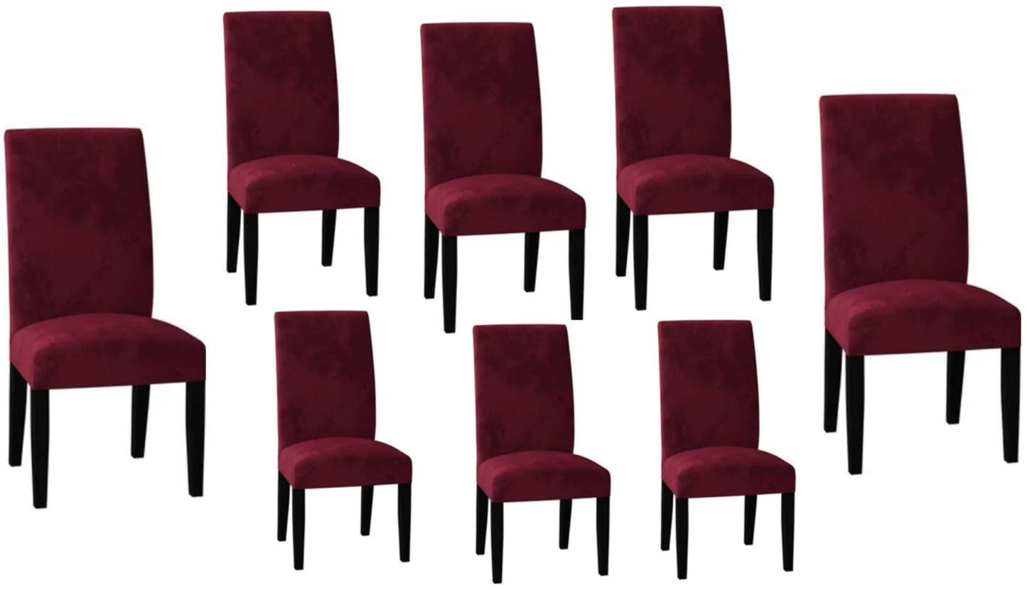 Burgundy Velvet Cover for Standard and Reclining Sofas Couches Lounges - Trendy Home Decors and Furnishings