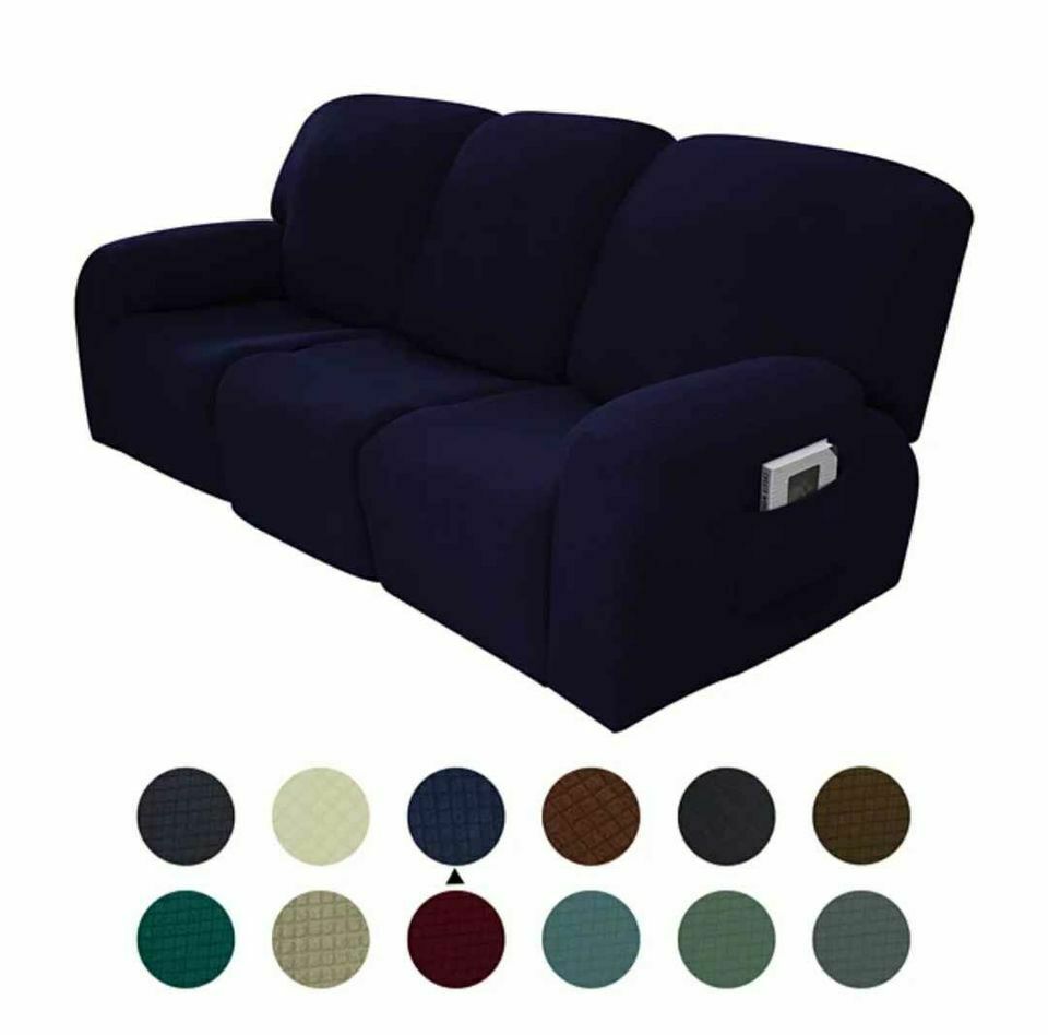 3 seat Recliner covers thick fabric jacquard couch lounge Renew Old ReclinersNew - Trendy Home Decors and Furnishings